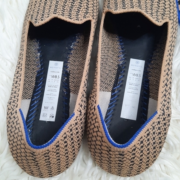 Rothy's Gold Houndstooth Loafers 8.5 - Picture 9 of 9